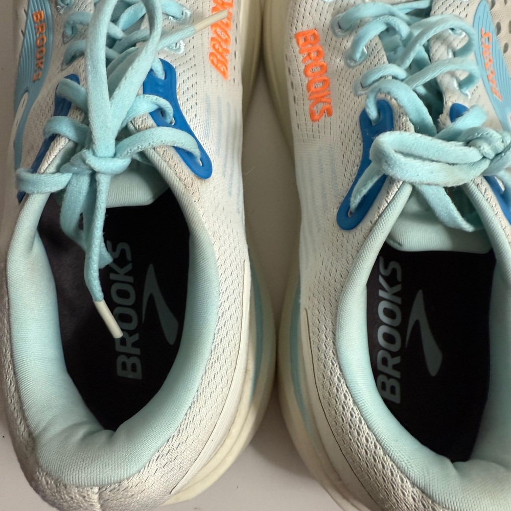 Brooks Men's ghost max 3 Athletic Shoes - Light Blue and White - Picture 6 of 9
